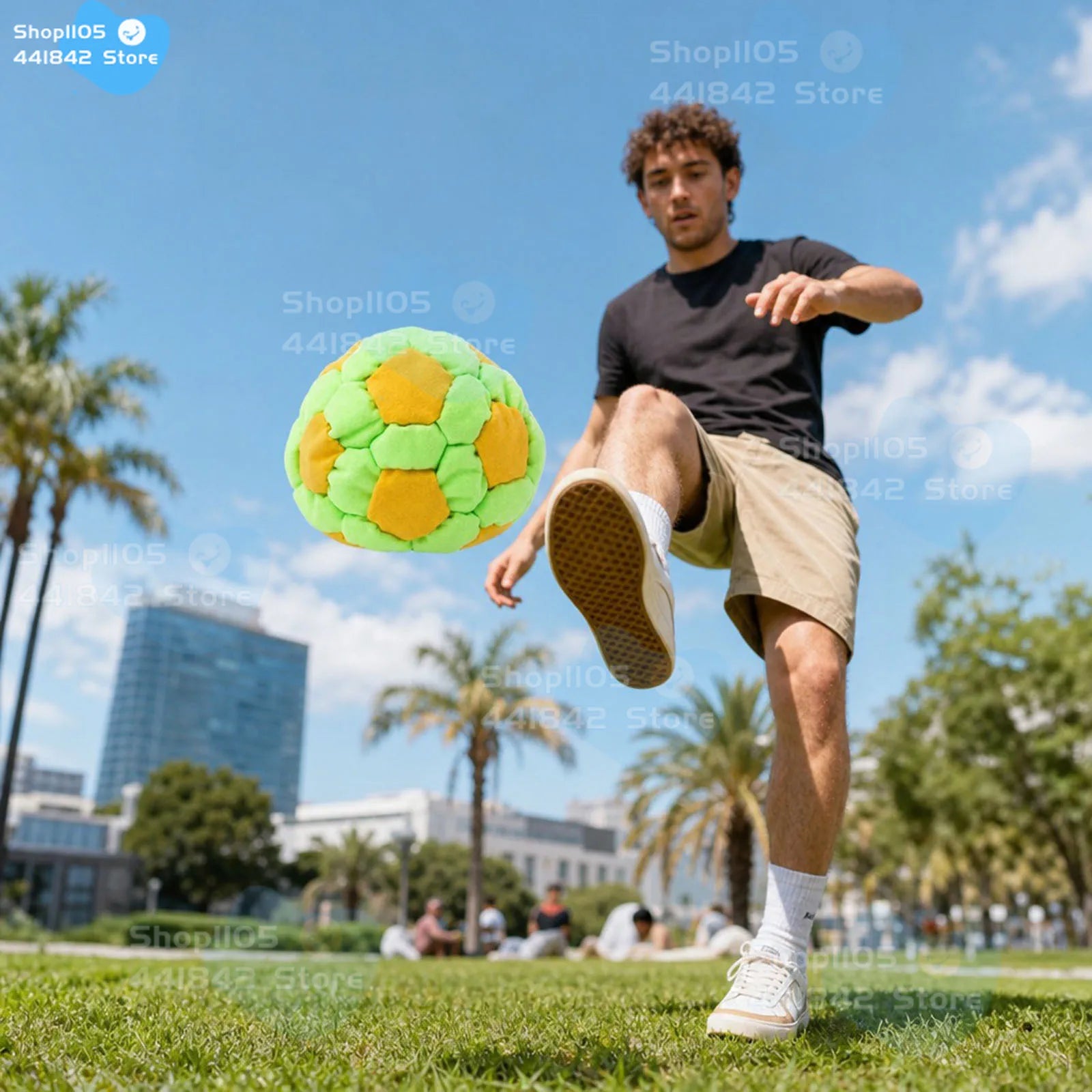 6Pc Handmade Crocheted Hackys Footbag Sacks,Footbag Sacks for Kick Ball,Soft Plush Footbags for Adults,Juggling Balls for Party